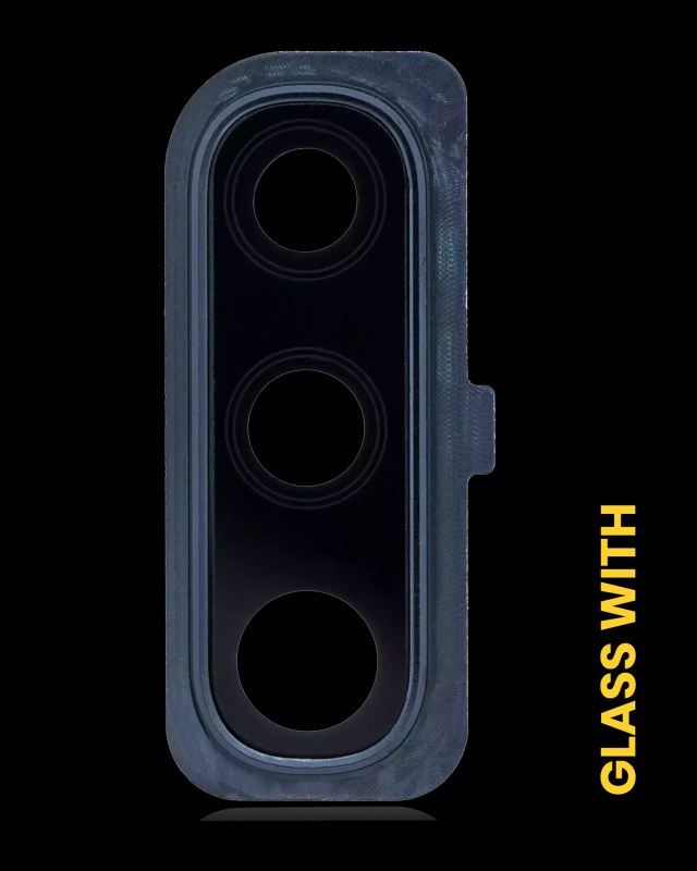 Lente fotocamera posteriore con Cover Cornice Ring per Samsung Galaxy A50 (A505 / 2019) (Nero)