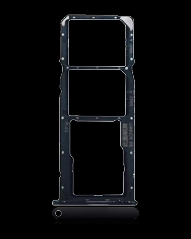Carrellino doppia SIM per Huawei Y7 Pro (2018) (Nero)