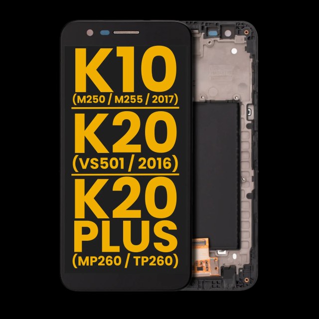 Display LCD completo con Frame per LG K10 (M250 / M255 / 2017) / K20 (VS501 / 2016) / K20 Plus (MP260 / TP260) (Refurbished) (tutti i colori)