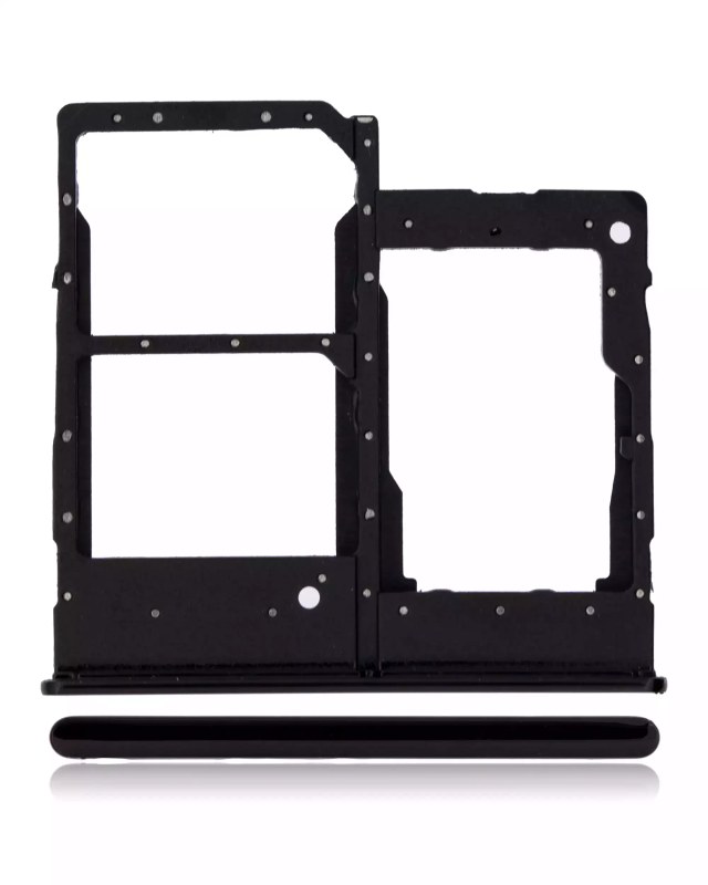 Carrellino doppia SIM per Samsung Galaxy A20E (A202 / 2019) (Nero)
