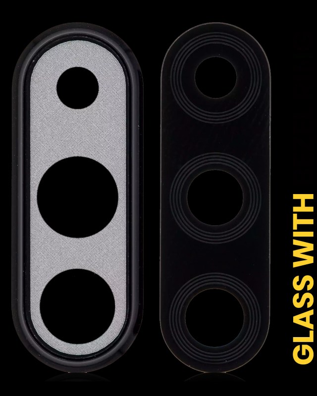Lente fotocamera posteriore con Cornice Ring per Huawei P30 Lite (Mezzanotte Nero) (4GB RAM)