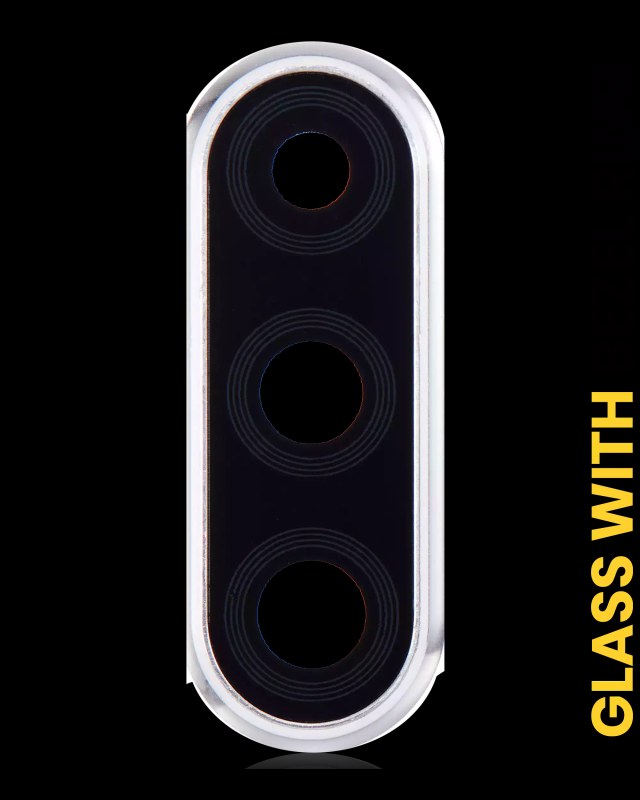 Lente fotocamera posteriore con Cornice Ring per Huawei P30 Lite (Perla Bianco) (4GB RAM)