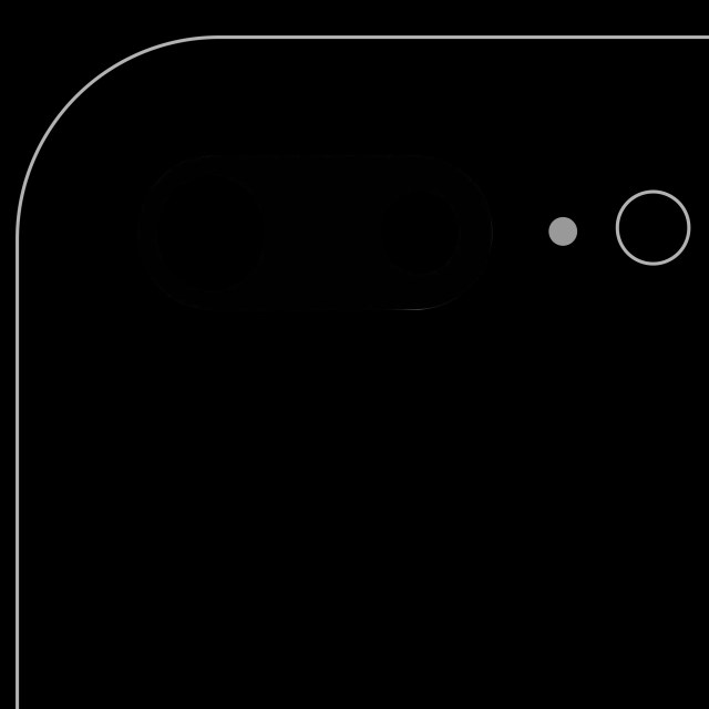 Lente fotocamera posteriore (solo vetro) con adesivo per iPhone 7 Plus / 8 Plus (tutti i colori) (10 pezzi) (Real Sapphire l Premium)