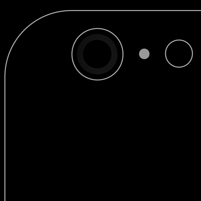 Lente fotocamera posteriore (solo vetro) con adesivo per iPhone 6 Plus / 6S Plus (tutti i colori) (10 pezzi) (Real Sapphire l Premium)