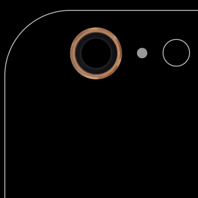 Lente fotocamera posteriore per iPhone 6 Plus / 6S Plus (Oro) (10 pezzi) (Real Sapphire / Premium)