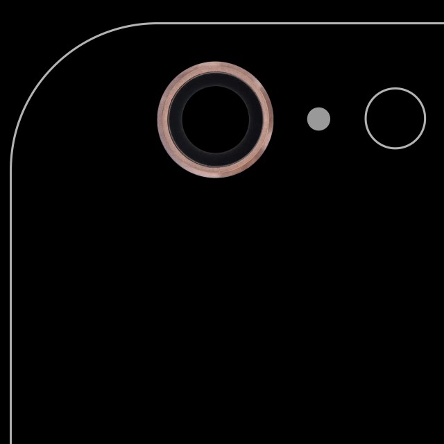 Lente fotocamera posteriore per iPhone 6 Plus / 6S Plus (Oro rosa) (10 pezzi) (Real Sapphire l Premium)