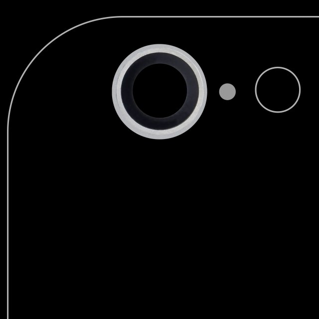 Lente fotocamera posteriore per iPhone 6 / 6S (Argento) (10 pezzi) (Real Sapphire l Premium)