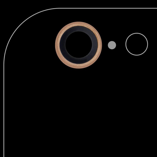 Lente fotocamera posteriore per iPhone 6 / 6S (Oro) (10 pezzi) (Real Sapphire l Premium)