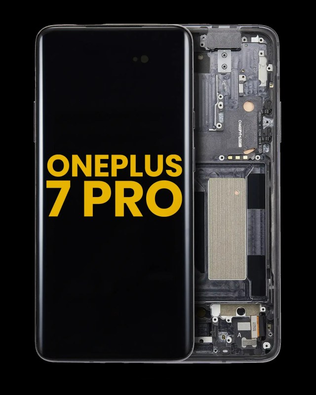 Display OLED completo con Frame per OnePlus 7 Pro (Refurbished) (Mirror Grigio)