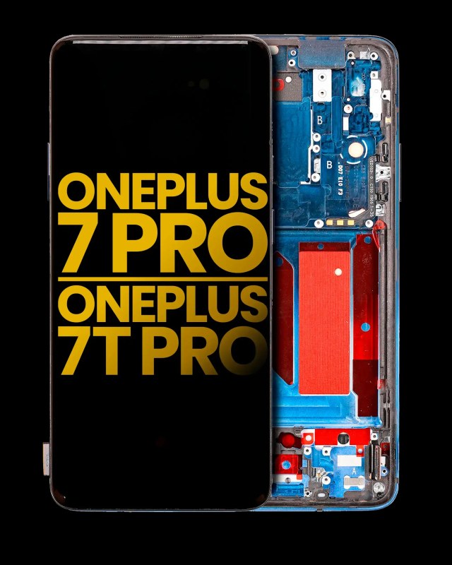 Display OLED completo con Frame per OnePlus 7 Pro / 7T Pro (Refurbished) (Nebula Blu)