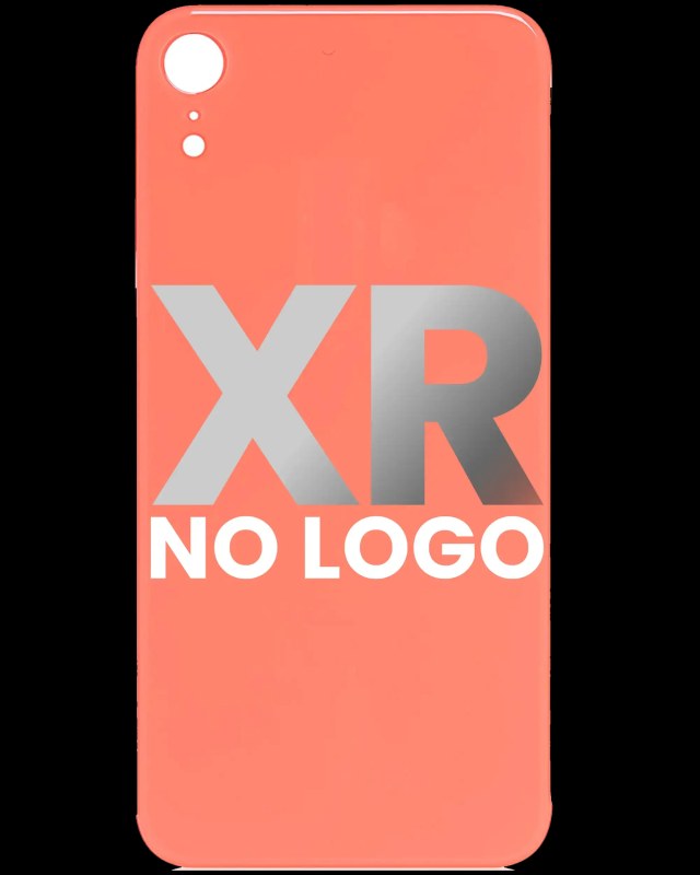 vetro cover posteriore per iPhone XR (No Logo) (Coral)