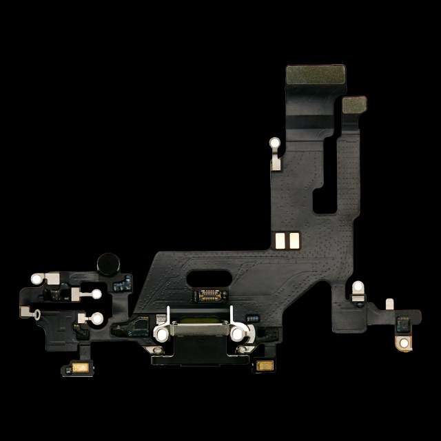 Flat connettore di ricarica per iPhone 11 (Premium) (Nero)