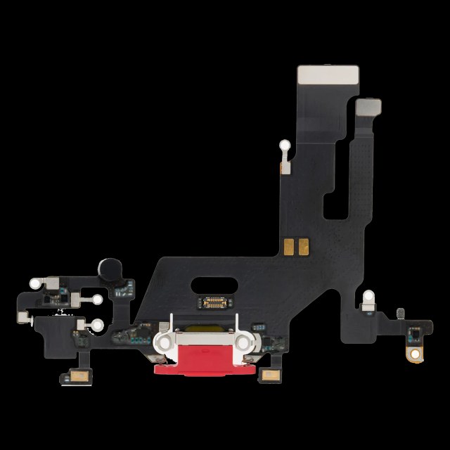 Flat connettore di ricarica per iPhone 11 (Premium) (Rosso)