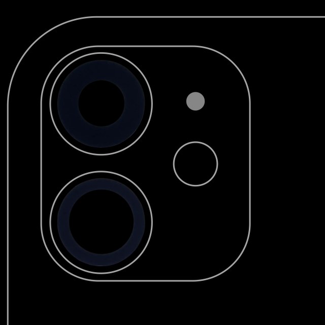 Lente fotocamera posteriore (solo vetro) con adesivo per iPhone 11 (2 set pezzi) (10 pezzi) (Aftermarket Plus)