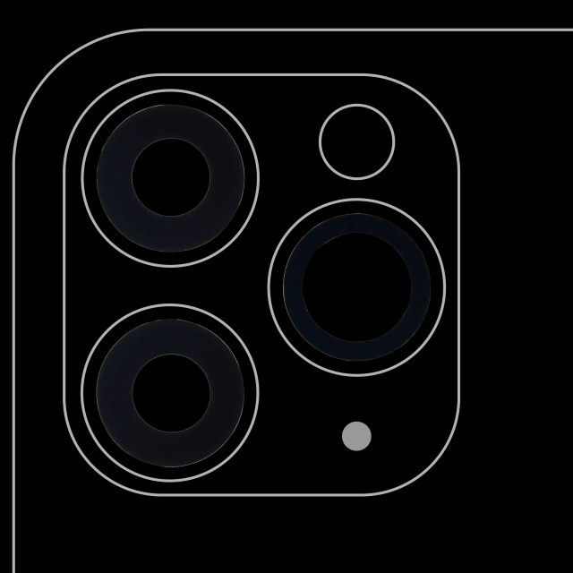 Lente fotocamera posteriore (solo vetro) con adesivo per iPhone 11 Pro / Pro Max (3 set pezzi) (10 pezzi) (Aftermarket Plus)