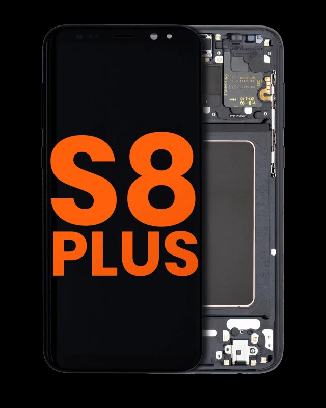 Display OLED completo con Frame per Samsung Galaxy S8 Plus (Blemish: grado A) (Mezzanotte Nero)