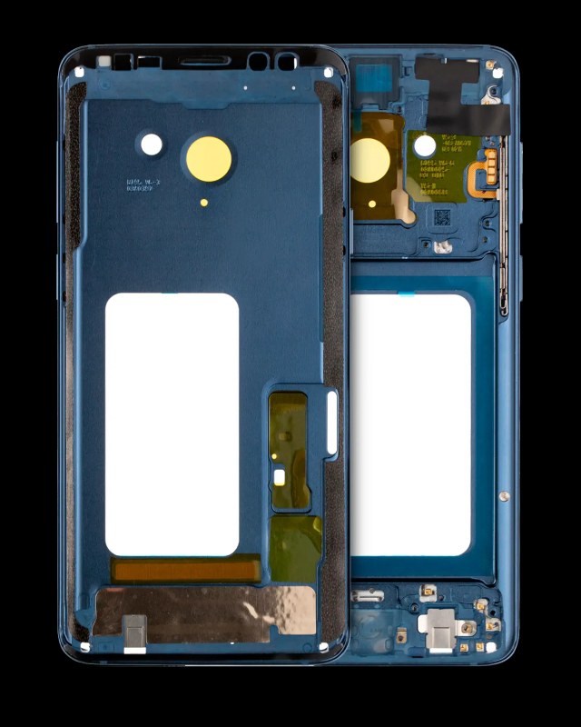 Frame centrale per Samsung Galaxy S9 Plus (con SmallParts) (Coral Blu Frame)