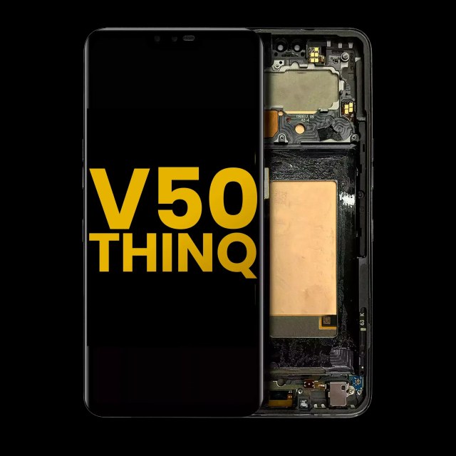 Display OLED completo con Frame per LG V50 ThinQ 5G (International Version) (Refurbished) (Aurora Nero)
