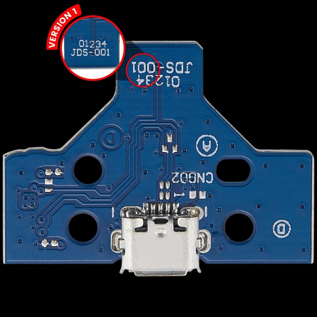 USB Connettore di ricarica Scheda con 14-Pin flat per PlayStation 4 Controllers (Version 1: JDS-001)
