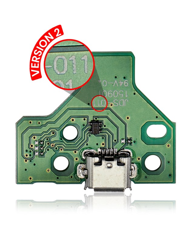 Micro USB Connettore di ricarica Scheda con 12-Pin flat per PlayStation 4 Controllers (Version 2: JDS-011)