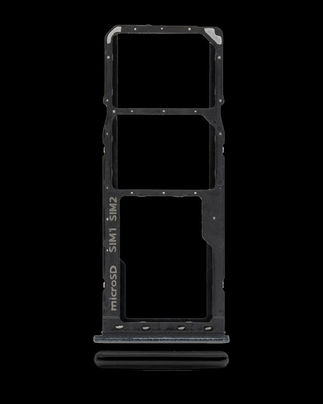 Carrellino doppia SIM per Samsung Galaxy A20 (A205 / 2019) / A30 (A305 / 2019) / A50 (A505 / 2019) (Nero)