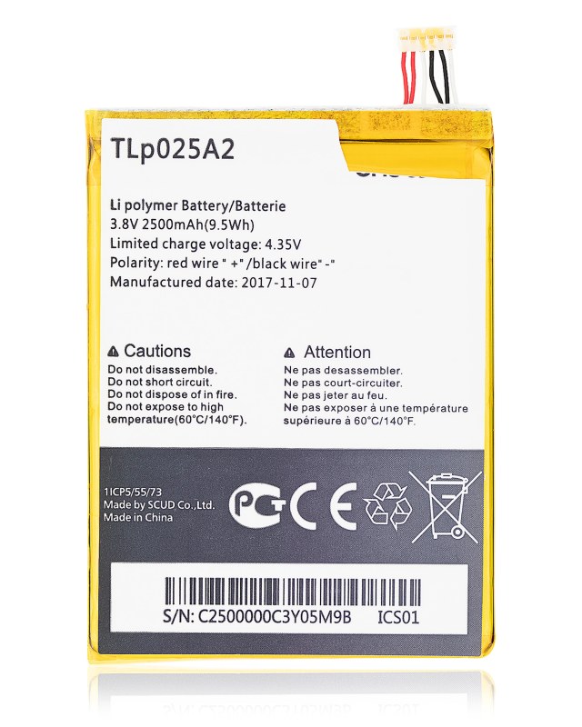 Batteria di ricambio per Alcatel One Touch Scribe HD 7046T (TLP025A2)