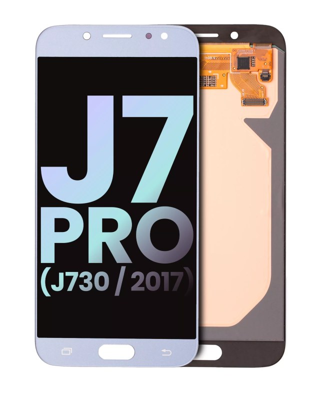 Display LCD completo senza Frame per Samsung Galaxy J7 Pro (J730 / 2017) (Service Pack) (Argento)