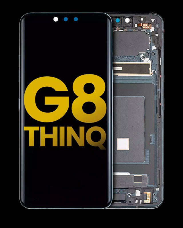 Display OLED completo con Frame per LG G8 ThinQ (Refurbished) (Aurora Nero)
