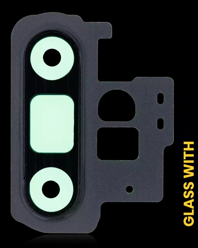 Lente fotocamera posteriore con staffa / Cornice per Samsung Galaxy Note 10 Plus / 5G (Aura Nero)
