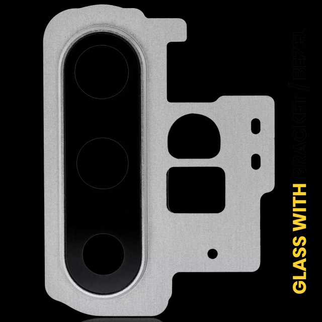 Lente fotocamera posteriore con staffa / Cornice per Samsung Galaxy Note 10 Plus / 5G (Aura Glow / Argento)
