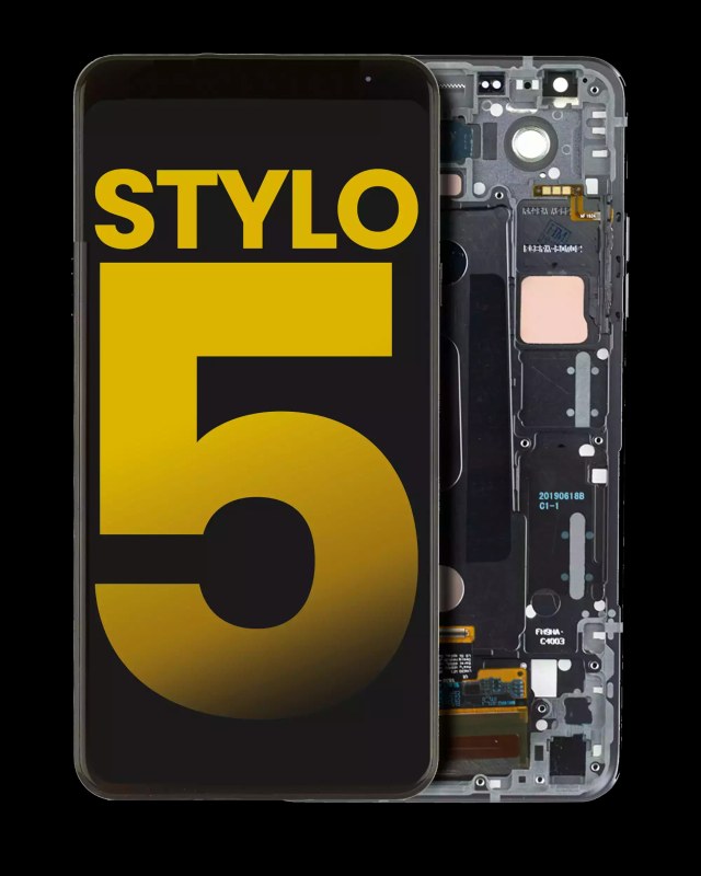 Display LCD completo con Frame per LG Stylo 5 (Refurbished) (Aurora Nero)