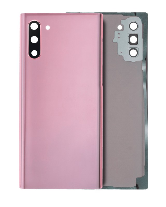 vetro cover posteriore con Vetro fotocamera per Samsung Galaxy Note 10 (No Logo) (Aura Rosa)