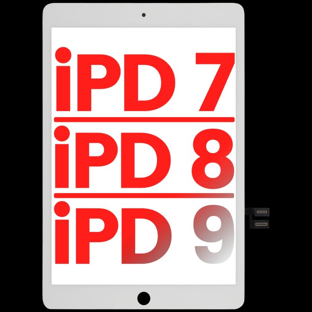 Touch screen per iPad 7 (2019) / iPad 8 (2020) / iPad 9 (2021) (Aftermarket Plus) (Bianco)