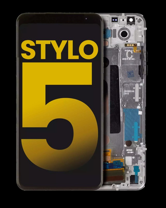 Display LCD completo con Frame per LG Stylo 5 (Refurbished) (Silvery Bianco)