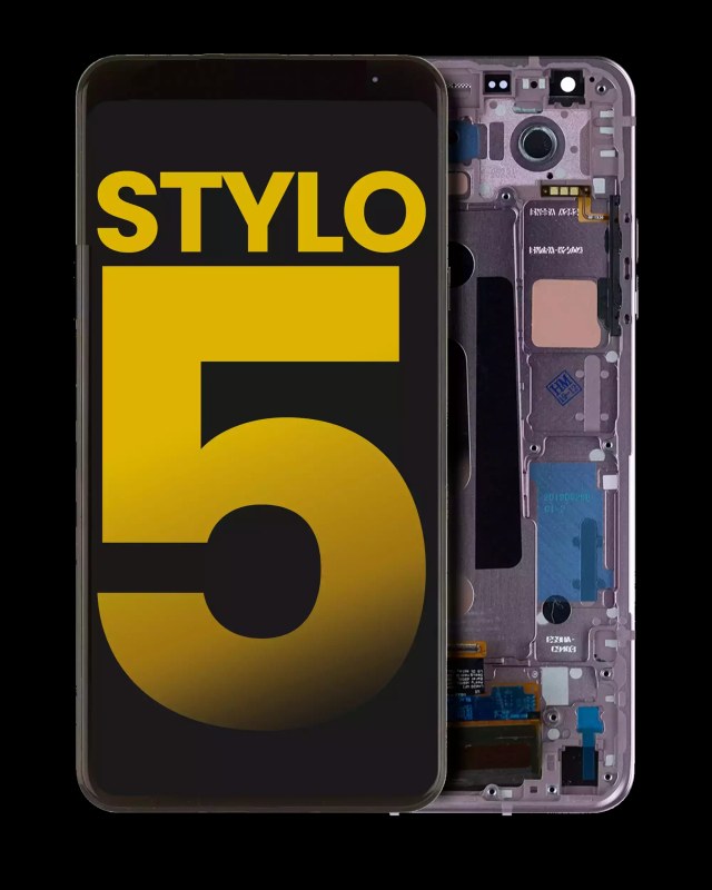 Display LCD completo con Frame per LG Stylo 5 (Refurbished) (Blonde Rose)