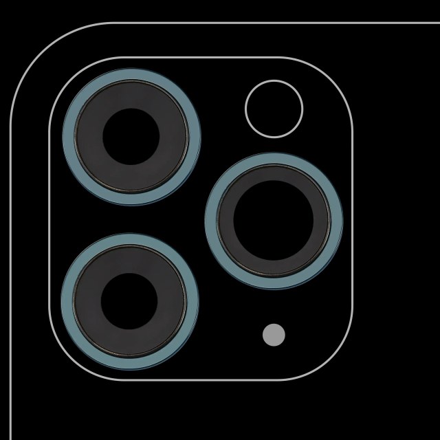 Lente fotocamera posteriore con staffa e Cornice per iPhone 11 Pro / Pro Max (3 set pezzi) (Real Sapphire / Premium) (Verde)