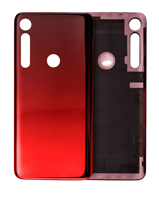 vetro cover posteriore per Motorola One Macro (XT2016 / 2019) (Gradient / Rosso)