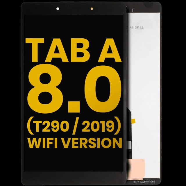 Display LCD completo senza Frame per Samsung Galaxy Tab A 8.0" (T290) (2019) (WiFi Version) (Refurbished) (Nero)