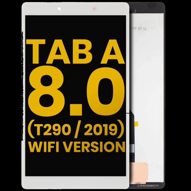 Display LCD completo senza Frame per Samsung Galaxy Tab A 8.0" (T290) (2019) (WiFi Version) (Refurbished) (Bianco)
