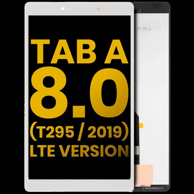 Display LCD completo senza Frame per Samsung Galaxy Tab A 8.0" (T295) (2019) (versione LTE) (Refurbished) (Bianco)
