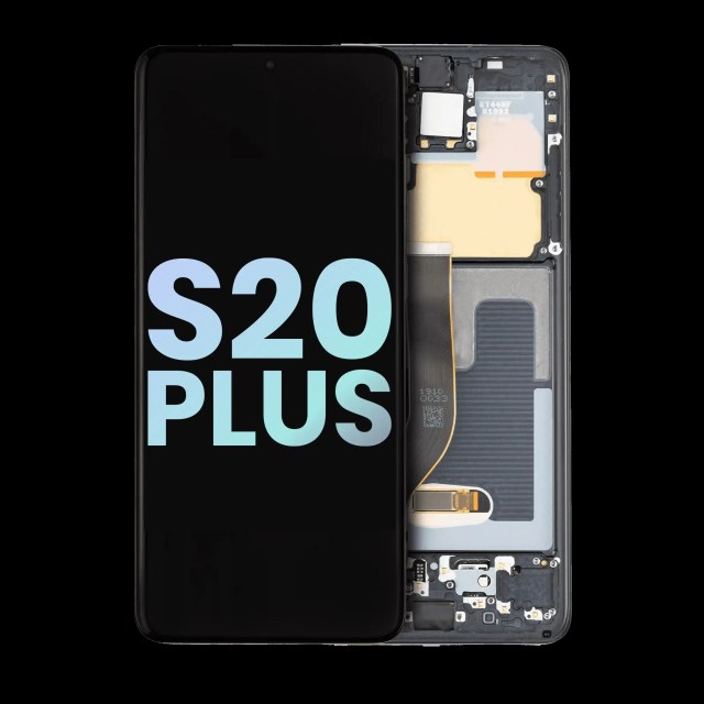 Display OLED completo con Frame per Samsung Galaxy S20 Plus 5G (Service Pack) (Nero cosmico)