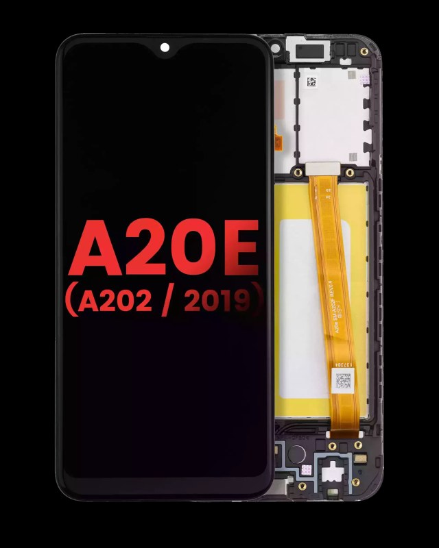 Display LCD completo con Frame per Samsung Galaxy A20e (A202 / 2019) (tutti i colori)