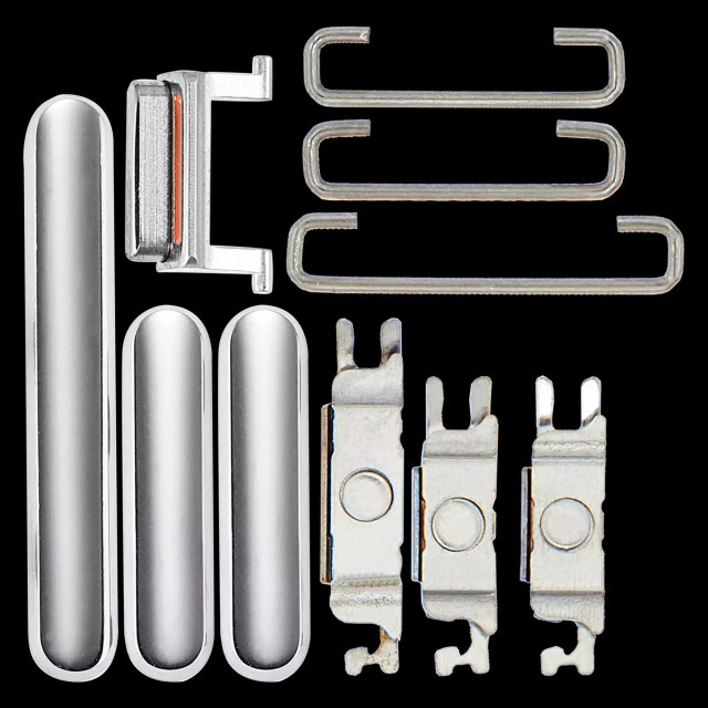 Hard Buttons (Accensione / Volume / switch) per iPhone 11 Pro / 11 Pro Max (Argento)