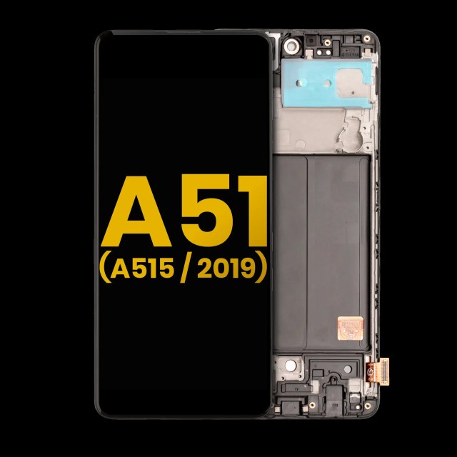 Display OLED completo con Frame per Samsung Galaxy A51 4G (A515 / 2019) (Refurbished) (tutti i colori)