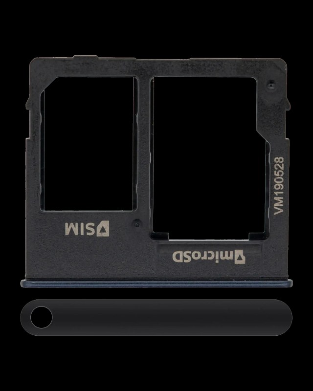 Carrellino SIM singola per Samsung Galaxy A10e (A102 / 2019) (Nero)