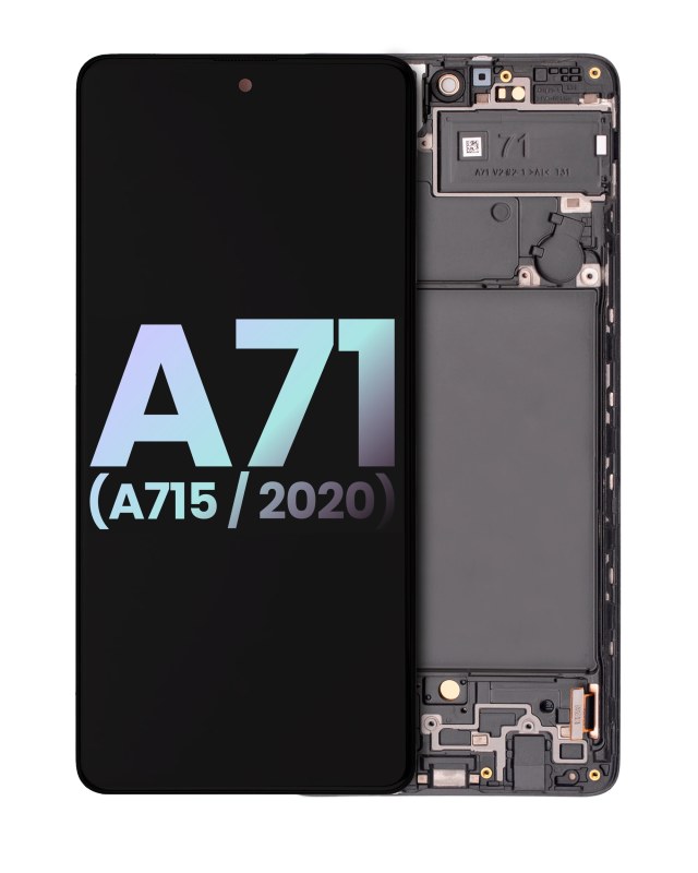 Display OLED completo con Frame per Samsung Galaxy A71 (A715 / 2020) (Service Pack) (tutti i colori)
