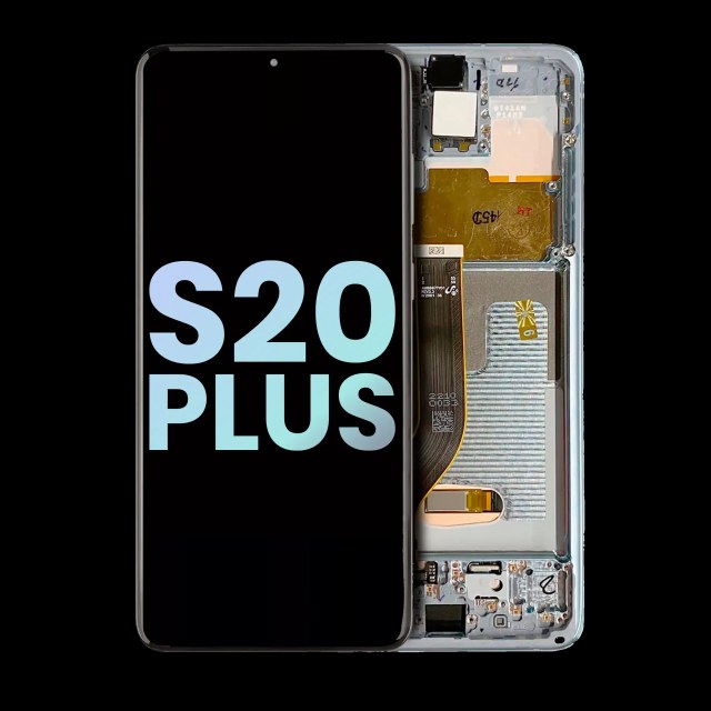 Display OLED completo con Frame per Samsung Galaxy S20 Plus 5G (Service Pack) (Bianco nuvola)