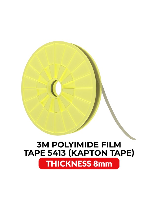 Heat Resistant Kapton Polyimide Adesivo (8MM x 33M) (3M Model # 5413)