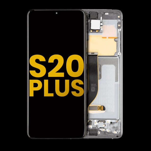 Display OLED completo con Frame per Samsung Galaxy S20 Plus 5G (Refurbished) (Grigio cosmico)