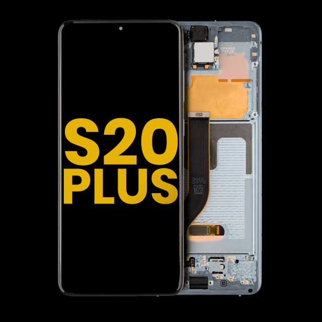 Display OLED completo con Frame per Samsung Galaxy S20 Plus 5G (Refurbished) (Cloud Blu)